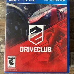 Drive club PS4 game