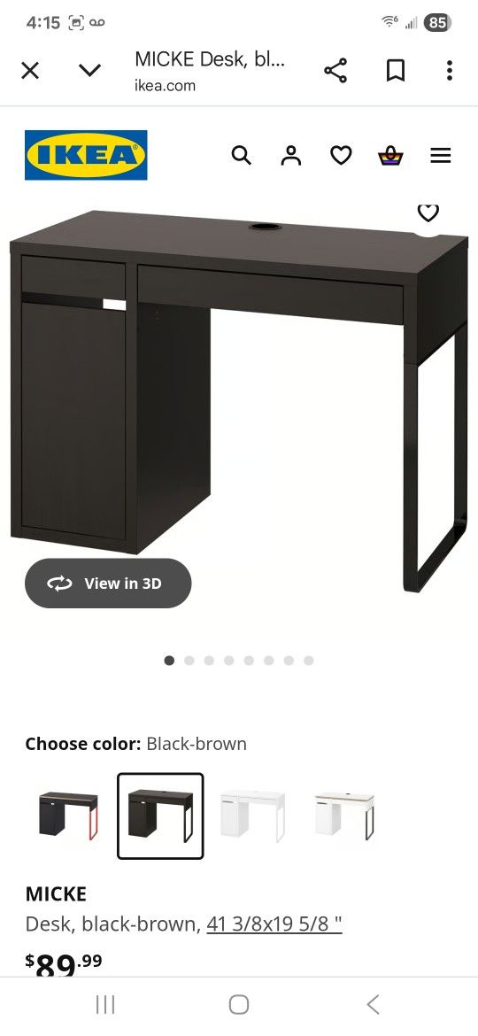 Micke Series Desk & Topper