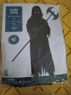 Glaring reaper Halloween costume boys