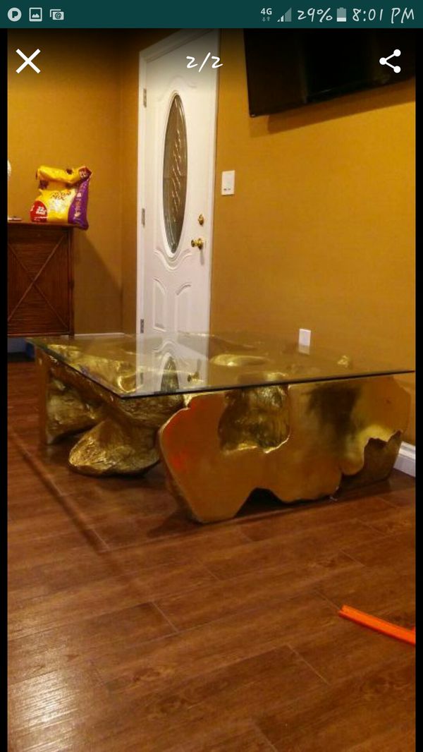 Z Gallerie Gold Sequoia Coffee Table For In Lynwood Ca Offerup