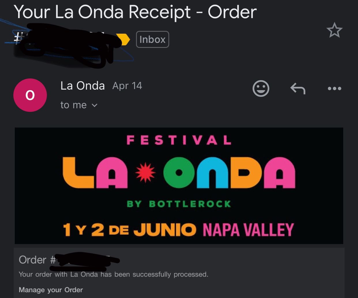 Two Day La Onda Tickets 