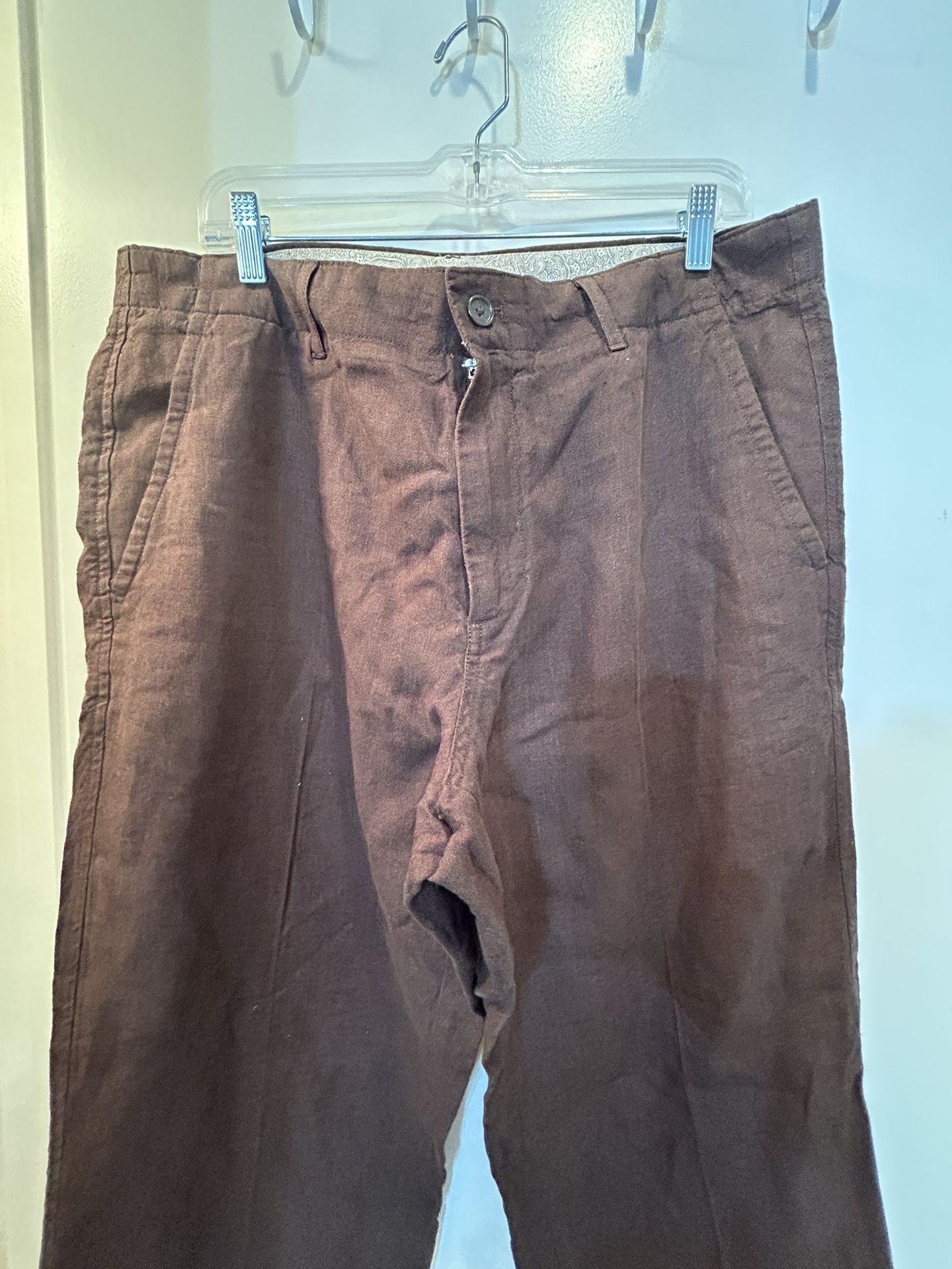 Banana Republic Men’s Brown Linen Pants Size 36x30