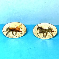 Galloping Tennessee Walkers Stallion Vintage Cufflinks