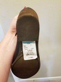 Black leather ankle booties (Lucky Brand)