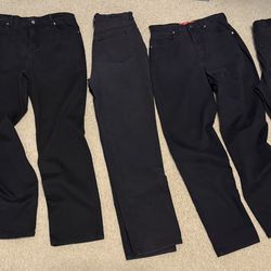 5 Pair Black Gloria Vanderbilt Jeans (Size 10) -  $15.00 Each