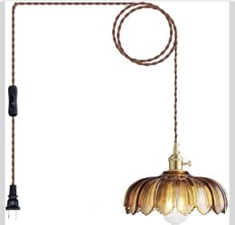 Glass Pendant Light Vintage Light Fixtures, Glass Pendant Lights X(29)