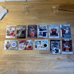 Memorabilia Cards - Football & Baseball - Lot Of 11 - Excellent Condition