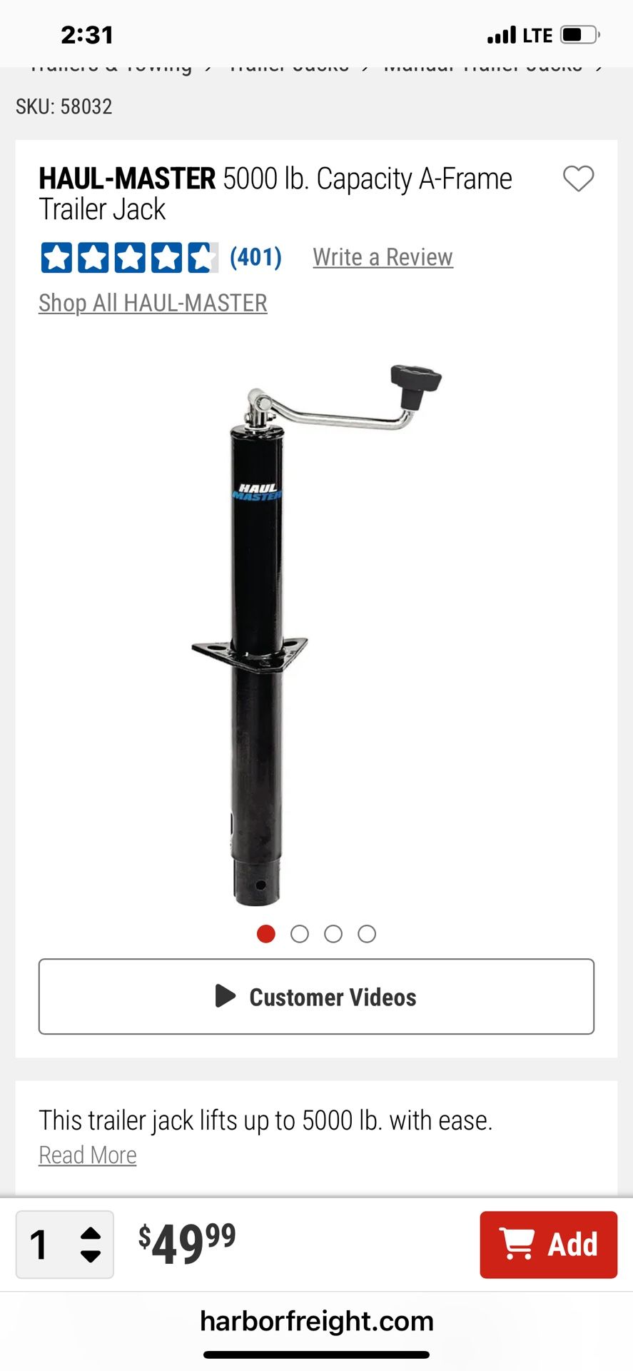 Trailer Jack &Plate And Wheel