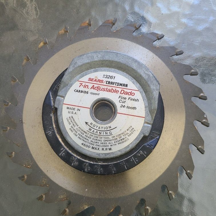 Craftsman adjustable dado blade discount