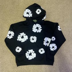 Black Denim Tear Hoodie