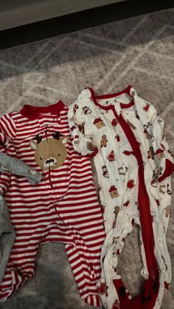 Baby Christmas Footed Pajamas Set of 2