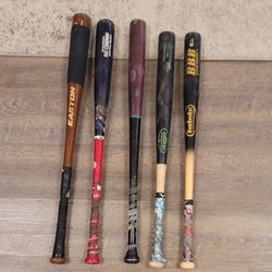 Wood Bat Bundle, All 5 Bats Included
