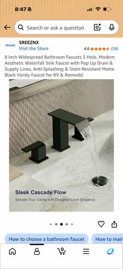 Matte black faucets