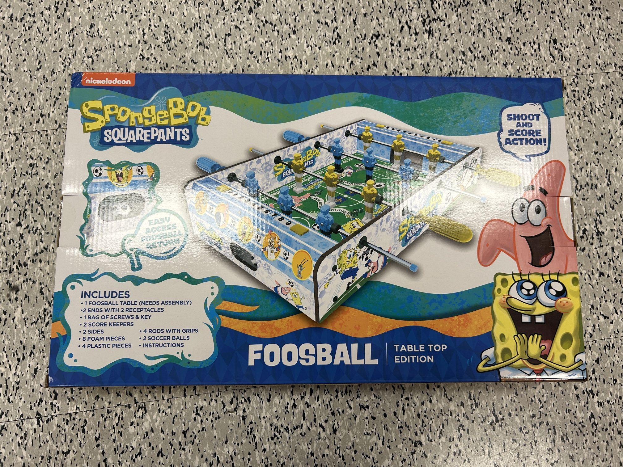 NWT Nickelodeon SpongeBob SquarePants Foosball game