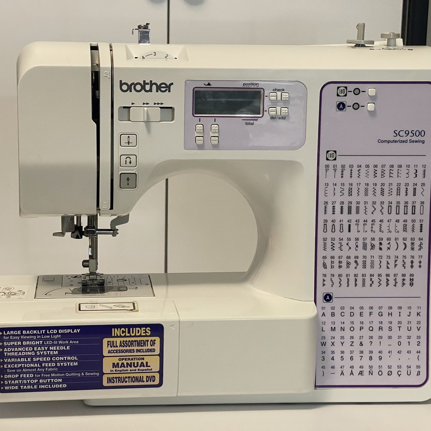 Brother SC9500 Computerized Sewing Machine