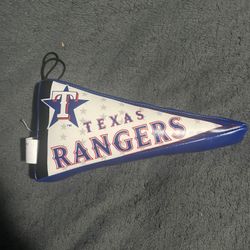 Texas Rangers Polyester Stuffed Pennett 7x3x1 In