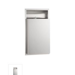 Bobrick Waste Receptacle 12 Gal. Wall Mount 