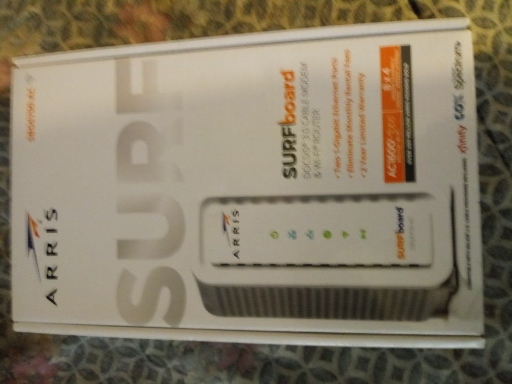 Brand new arris surfboard ac1600 cable modem and wifi router