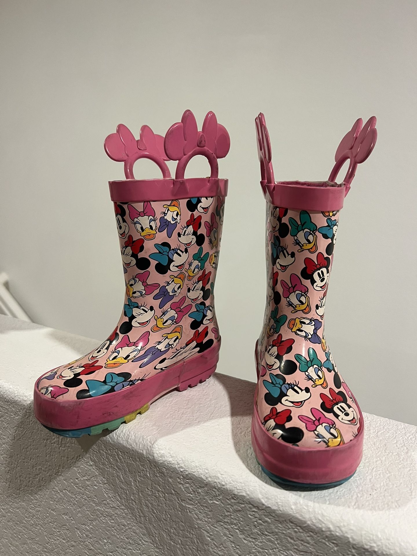 5-6 C Toddler Girl Rain Boots Disney Minnie Mouse