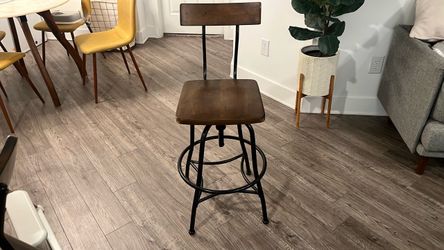 Bar Stool with Back (Set of 3 Stools)