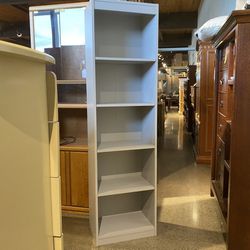 Minimal Grey Bookcase w/ Adjustable Shelves