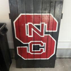NC State Wolfpack Painted Pallet