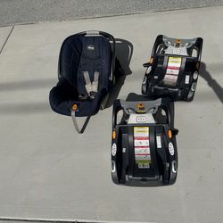 Chico car seat and 2 bases