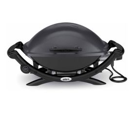 weber Q 2400 electric grill, dark gray