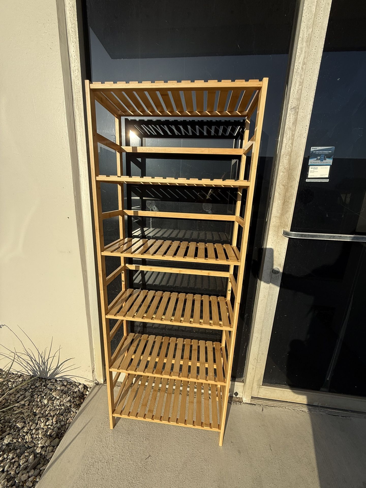 Bamboo 6 tier shelf NEW