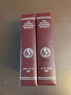 National Geographic Magazine 1987 Bound Volumes
