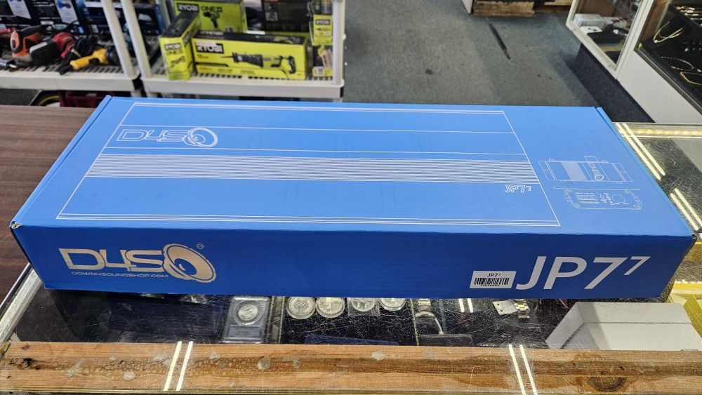 Down4Sound JP77 Blue 3000w Rms 7-channel Amplifier New!