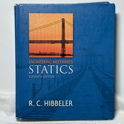 Engineering Mechanics Statics 11th Edition R.C. Hibbeler Hardcover Textbook