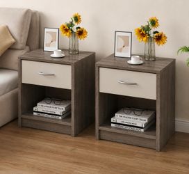 Set of 2 Bedside Night Stands