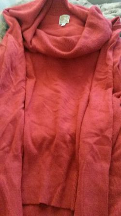 Macys red turtle neck sweater