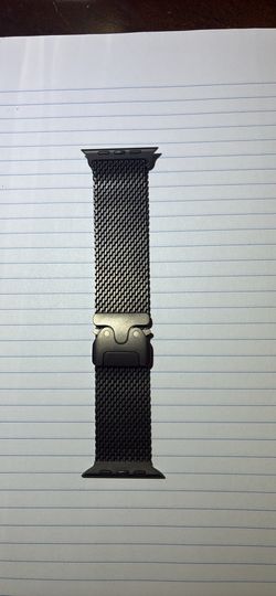 Genuine Apple 49mm Black Titanium Milanese Loop - Medium
