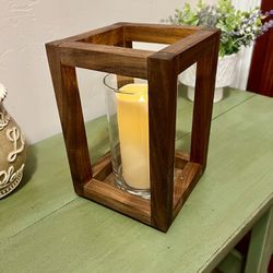 Wood Candle Holder, Wood Centerpiece, Candle Holder, Wedding Centerpiece, Rustic Decor, Farm Decor, Home Decor 2-Piece
