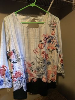 Brand new too tight on my arms $5 XL woman dress shirt