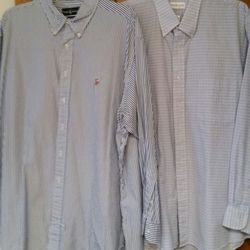 (2) Mens dress shirts 