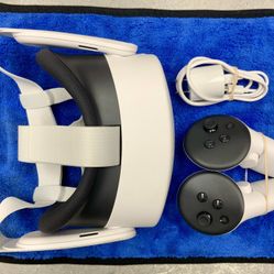 Meta Quest 3s Virtual Reality VR 128GB Headset Over Head Controllers Joysticks Gaming System Game Internet Browse Mixed Reality Wifi Bluetooth 