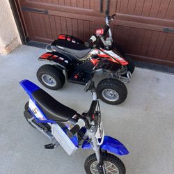 RAZOR MX350 AND RAZOR QUAD ATV