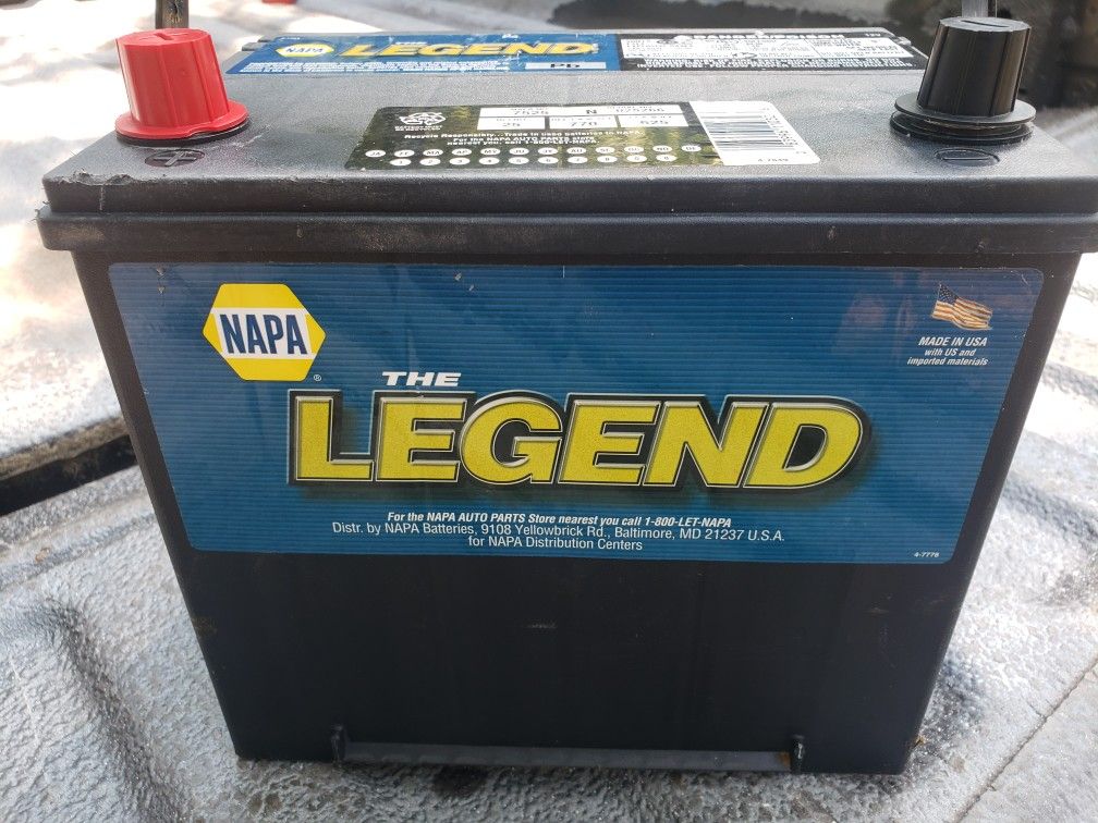 NAPA Legend Car Truck Battery Group 25 Perfect Condition 1yr Warranty