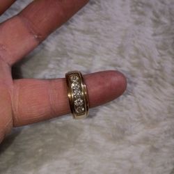 10K Men Ring Real Diamonds