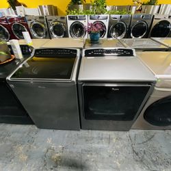 Whirlpool Jumbo Washer And Dryer Gas No Credit Needed 