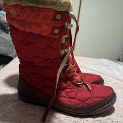 Womens Size 7.5 Red Columbia Omni Winter Boots 