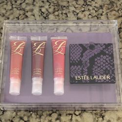 Estee Lauder Pure Color High Gloss Ultra Brilliance Lip Gloss and Mirror Compact Gift Set -New
