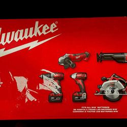 $500 Milwaukee M18 18V Lithium-  Ion Cordless Combo Tool Kit  (6-Tool)