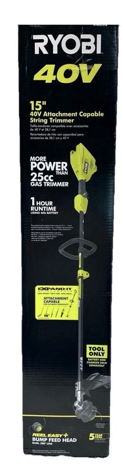 Brand new Ryobi 40 v attachment capable weed trimmer