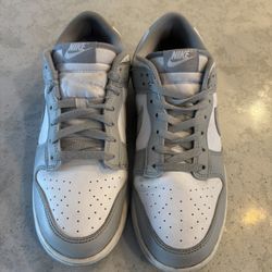 Nike Dunks White/smokey Gray 9 1/2 M