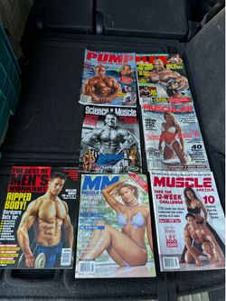 Vintage Bodybuilding Magazine Lot (7 Issues) - Golden Era Flex, Muscle Media, MM, Rare 90s/00s
