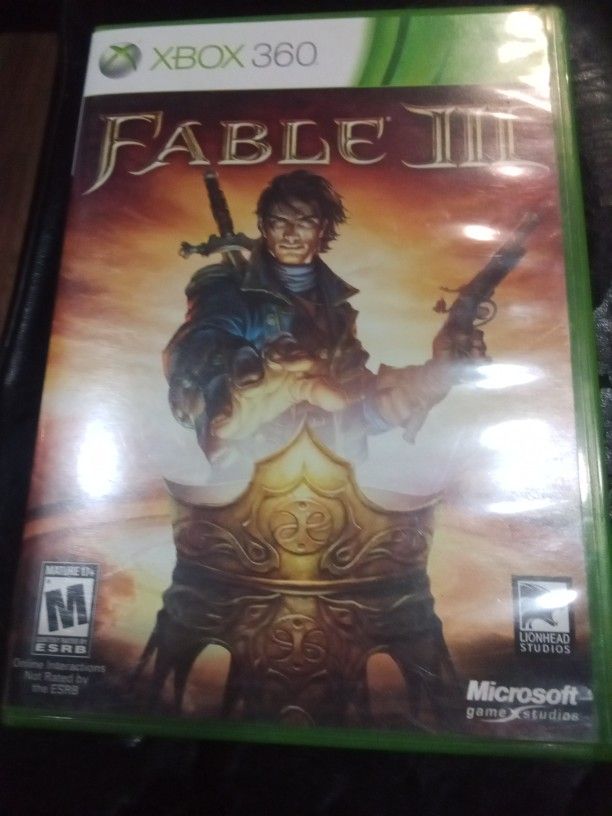 FABLE 3 XBOX SERIES BACKWARDS COMPATIBLE XBOX 360 GAME COLLECTOR CONDITION $20 FINAL PRICE